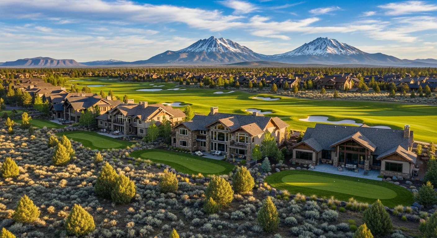 Luxury golf community home with course frontage